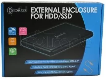 Photo de Boitier externe USB 3.1 Connectland G2-2613 - S-ATA 2,5" (Noir)