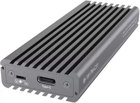 Photo de Boitier externe USB 3.1 Icy Box IB-1817M-C31 - NVMe M.2 Type 2280 (Gris)