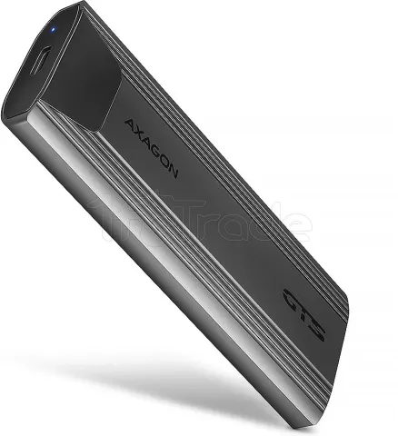Photo de Boitier externe USB 3.2 Axagon EEM2-GTS2 - S-ATA/NVMe M.2 Type 2280 (Argent)
