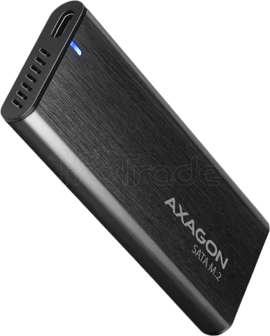 Photo de Boitier externe USB 3.2 Axagon EEM2-SBC - S-ATA M.2 Type 2280 (Noir)