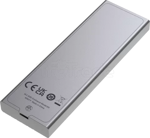 Photo de Boitier externe USB 3.2 Lexar E6 - NVMe M.2 Type 2280 (Argent)