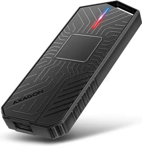 Photo de Boitier externe USB-C 3.1 Axagon EEM2-GAM - S-ATA/NVMe M.2 Type 2280 (Noir)