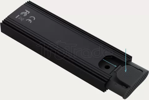Photo de Boitier externe USB-C 3.1 TooQ Code - NVMe M.2 Type 2280 (Noir)