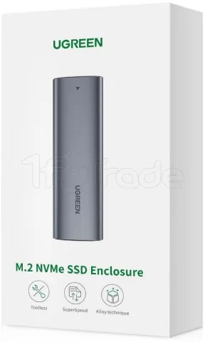 Photo de Boitier externe USB-C 3.1 Ugreen - NVMe M.2 Type 2280 (Gris)