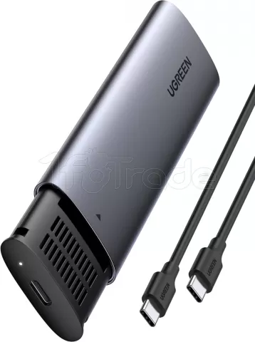 Photo de Boitier externe USB-C 3.1 Ugreen - NVMe M.2 Type 2280 (Gris)