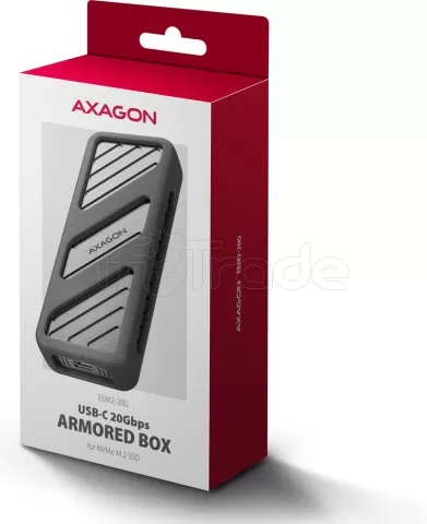 Photo de Boitier externe USB-C 3.2 Axagon EEM2-20G - NVMe M.2 Type 2280 (Noir)