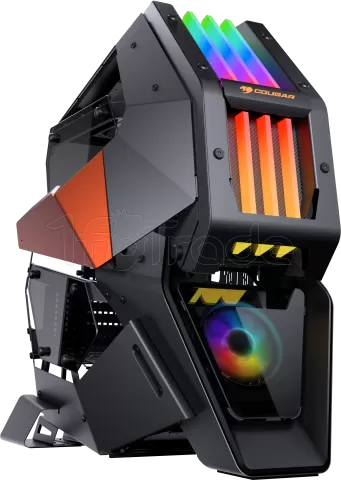 Photo de Boitier Grand Tour ATX Cougar Conquer 2 RGB avec panneaux vitrés (Noir/Orange)