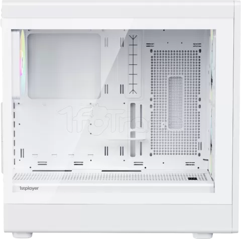 Photo de Boitier Grand Tour E-ATX 1stPlayer AU8 RGB avec panneau vitré (Blanc)