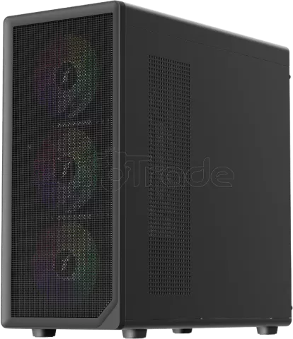 Photo de Boitier Grand Tour E-ATX 1stPlayer AU8 RGB avec panneau vitré (Noir)