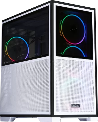 Photo de Boitier Grand Tour E-ATX 1stPlayer IF8 ARGB avec panneaux vitrés (Blanc)