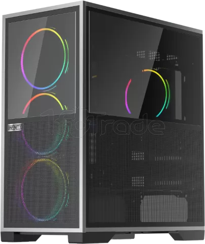 Photo de Boitier Grand Tour E-ATX 1stPlayer IF8 ARGB avec panneaux vitrés (Noir)