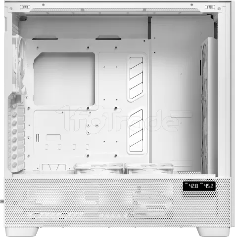 Photo de Boitier Grand Tour E-ATX Antec Flux Pro avec panneau vitré (Blanc/Marron)