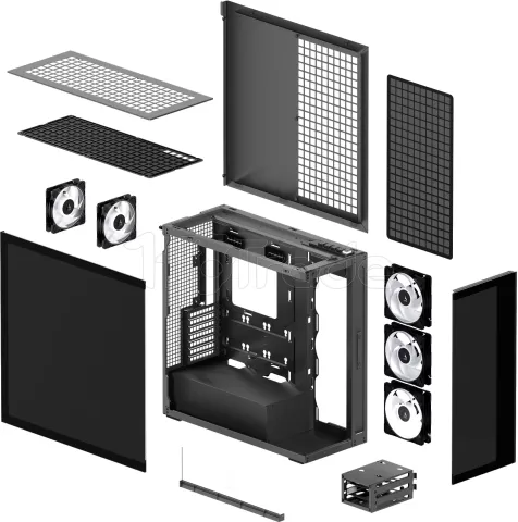 Photo de Boitier Grand-Tour E-ATX Arctic Xtender Mirror RGB avec panneaux vitrés (Noir)