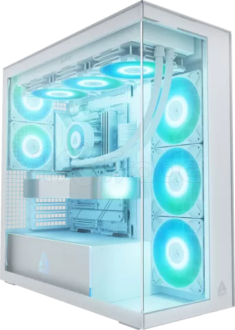 Photo de Boitier Grand-Tour E-ATX Arctic Xtender RGB avec panneaux vitrés (Blanc)