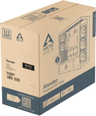 Photo de Boitier Grand-Tour E-ATX Arctic Xtender VG RGB avec panneaux vitrés (Noir)