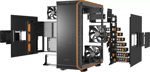 Photo de Boitier Grand Tour E-ATX be quiet! Dark Base 900 (Noir/Orange)