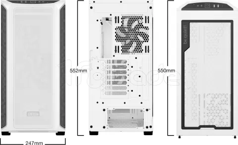 Photo de Boitier Grand Tour E-ATX Be Quiet Shadow Base 800 DX avec panneau vitré (Blanc)