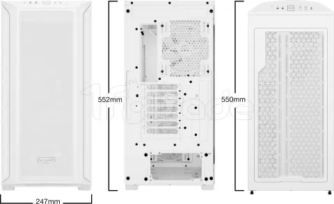 Photo de Boitier Grand Tour E-ATX be quiet! Shadow Base 800 FX RGB avec panneau vitré (Blanc)