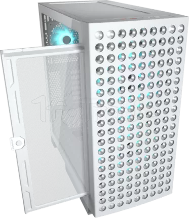 Photo de Boitier Grand Tour E-ATX Cougar Airface Eco RGB avec panneau vitré (Blanc)