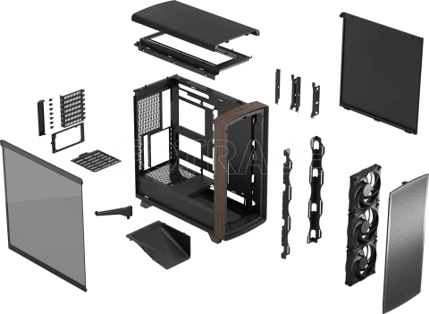 Photo de Boitier Grand Tour E-ATX Fractal Summit TG avec panneau vitré (Noir)
