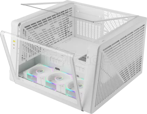Photo de Boitier Grand Tour E-ATX Gamdias Neso P1 Pro avec panneaux vitrés (Blanc)