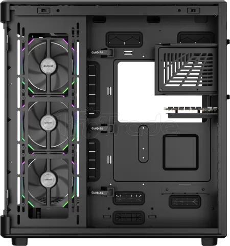 Photo de Boitier Grand Tour E-ATX Gamdias Neso P1 Pro avec panneaux vitrés (Noir)