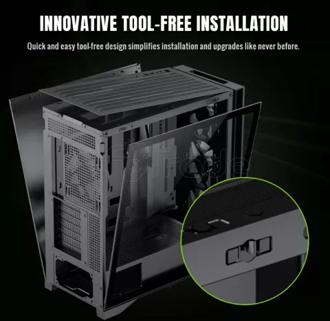 Photo de Boitier Grand Tour E-ATX Gamemax Leader 2  ARGB avec panneau vitré (noir)