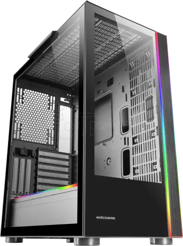 Photo de Boitier Grand Tour E-ATX Mars Gaming MC-Ultra RGB avec panneaux vitrés (Noir)