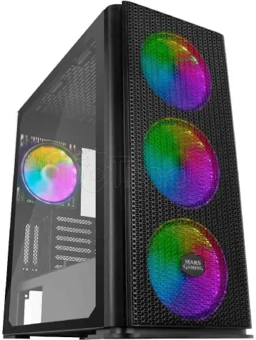 Photo de Boitier Grand Tour E-ATX Mars Gaming MCPro RGB avec panneau vitré (Noir)