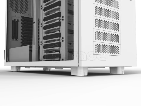 Photo de Boitier Grand Tour E-ATX Thermaltake AX700 avec panneau vitré (Blanc)
