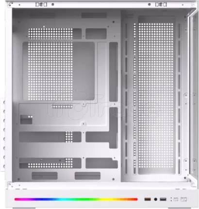 Photo de Boitier Grand Tour E-ATX Xigmatek Cloud Digital avec panneaux vitrés (Blanc)