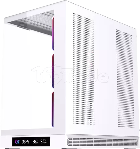Photo de Boitier Grand Tour E-ATX Xigmatek Cloud Digital avec panneaux vitrés (Blanc)