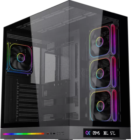 Photo de Boitier Grand Tour E-ATX Xigmatek Cloud Digital avec panneaux vitrés (Noir)