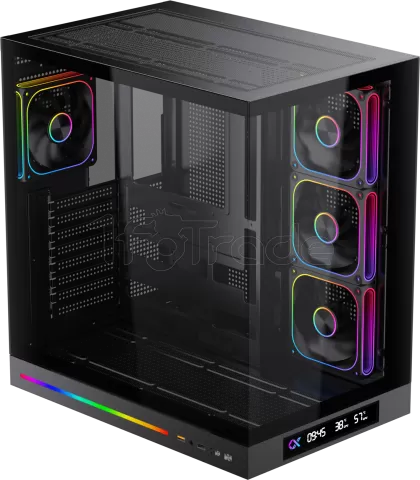 Photo de Boitier Grand Tour E-ATX Xigmatek Cloud Digital avec panneaux vitrés (Noir)