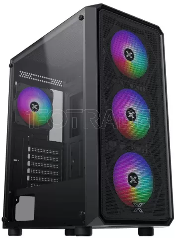 Photo de Boitier Grand Tour E-ATX Xigmatek Duo X RGB avec panneau vitré (Noir)
