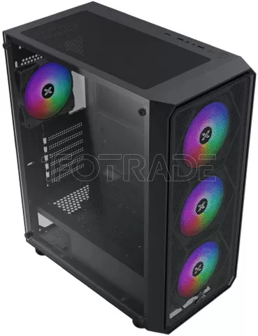 Photo de Boitier Grand Tour E-ATX Xigmatek Duo X RGB avec panneau vitré (Noir)
