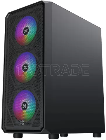 Photo de Boitier Grand Tour E-ATX Xigmatek Duo X RGB avec panneau vitré (Noir)