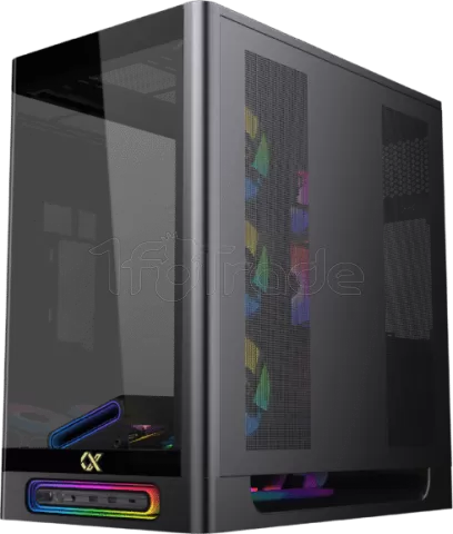 Photo de Boitier Grand-Tour E-ATX Xigmatek Heaven Air ARGB avec panneaux vitrés (Noir)