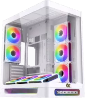 Photo de Boitier Grand-Tour E-ATX Xigmatek Heaven Air RGB avec panneaux vitrés (Blanc)