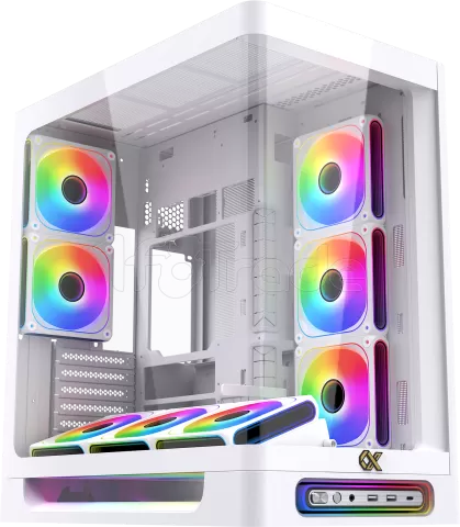 Photo de Boitier Grand-Tour E-ATX Xigmatek Heaven Air RGB avec panneaux vitrés (Blanc)
