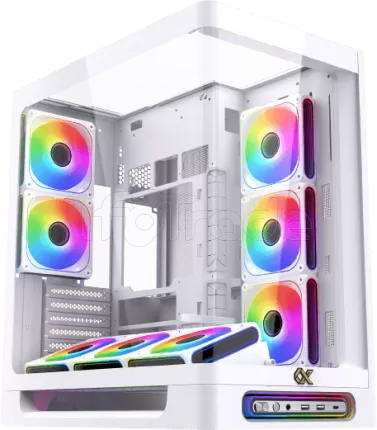 Photo de Boitier Grand-Tour E-ATX Xigmatek Heaven RGB avec panneaux vitrés (Blanc)