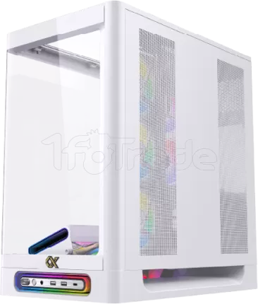 Photo de Boitier Grand-Tour E-ATX Xigmatek Heaven RGB avec panneaux vitrés (Blanc)