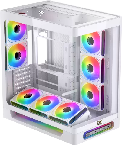 Photo de Boitier Grand-Tour E-ATX Xigmatek Heaven RGB avec panneaux vitrés (Blanc)