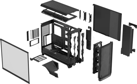 Photo de Boitier Grand Tour EE-ATX Fractal Design Meshify 3 XL avec panneau vitré (Noir)