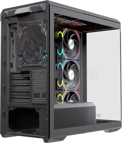 Photo de Boitier Micro ATX ATX Einarex ZM800 RGB avec panneaux vitrés (Noir)