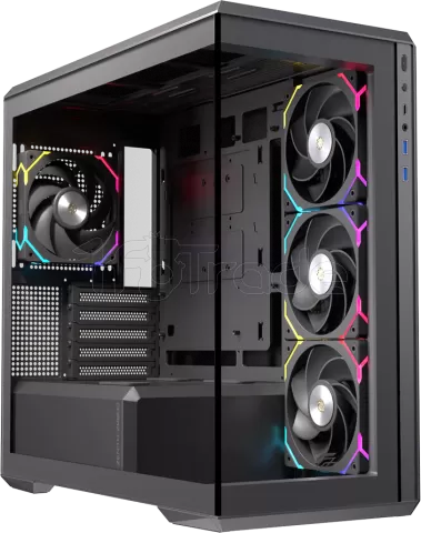 Photo de Boitier Micro ATX ATX Einarex ZM800 RGB avec panneaux vitrés (Noir)