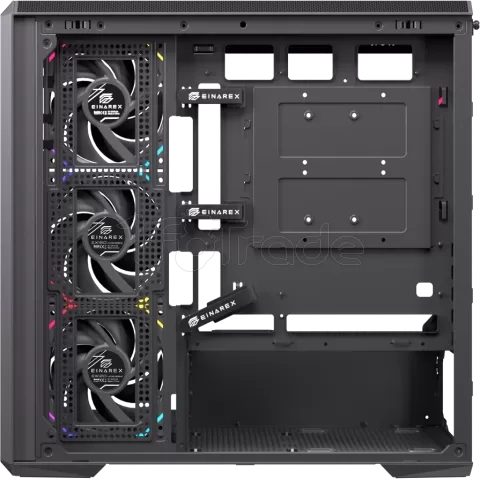 Photo de Boitier Micro ATX ATX Einarex ZM800 RGB avec panneaux vitrés (Noir)