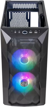 Photo de Boitier Micro ATX Cooler Master MasterBox TD300 Mesh RGB avec panneau vitré (Noir)