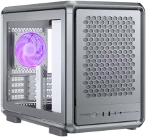 Photo de Boitier  Micro ATX  Cooler Master MasterFrame 400 Mesh avec panneau vitré (Argent)