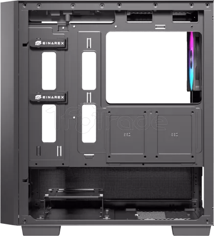Photo de Boitier Micro ATX Einarex PM150 RGB avec panneau vitré (Noir)